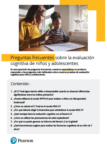 Preguntas frecuentes sobre la evaluación cognitiva de niños y adolescentes