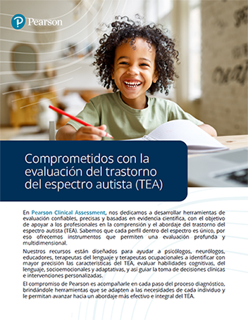 Folleto: Herramientas de evaluación de niños y adolescentes con Trastorno del Espectro Autista