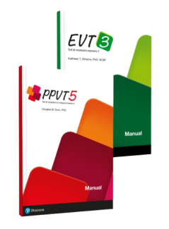 PPVT-5, Test de vocabulario en imágenes Peabody-5 y EVT-3, Test de vocabulario expresivo-3<p style="font-size: 26px;">Evaluación completa del vocabulario receptivo y expresivo</p>